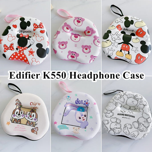 For Edifier K550 Headphone Case Cartoon Creative Patterns Headset Earpads Storage Bag Casing Box