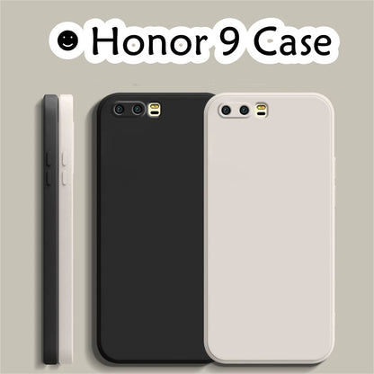 For Honor 9 Cover Drop and wear resistant Silicone Full Case Classic Simple Solid Color Phone Case Cover