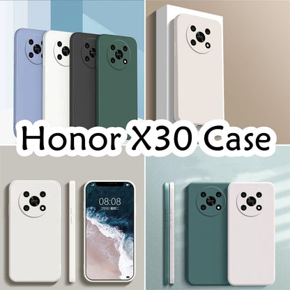 For Honor X30 Cover Drop and wear resistant Silicone Full Case Classic Simple Solid Color Phone Case Cover
