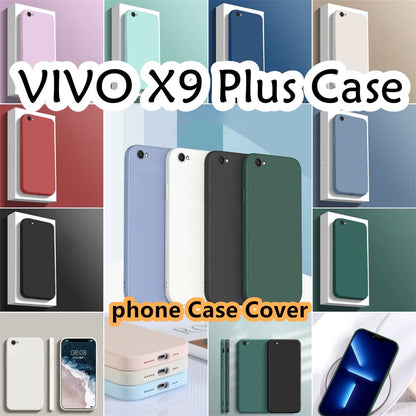 For VIVO X9 Plus Cover Drop and wear resistant Silicone Full Case Classic Simple Solid Color Phone Case Cover