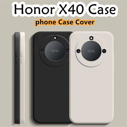 For Honor X40 Cover Drop and wear resistant Silicone Full Case Classic Simple Solid Color Phone Case Cover