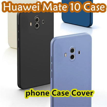 For Huawei Mate 10 Cover Drop and wear resistant Silicone Full Case Classic Simple Solid Color Phone Case Cover