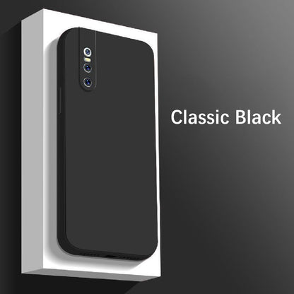 For VIVO V15 Pro Cover Drop and wear resistant Silicone Full Case Classic Simple Solid Color Phone Case Cover