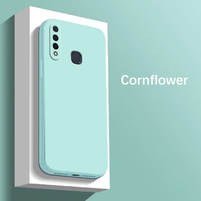 For VIVO Z5X Cover Drop and wear resistant Silicone Full Case Classic Simple Solid Color Phone Case Cover