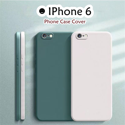 For IPhone 6 Cover Drop and wear resistant Silicone Full Case Classic Simple Solid Color Phone Case Cover