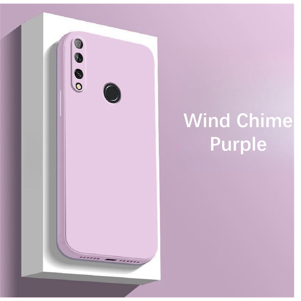For Huawei Y6P Cover Drop and wear resistant Silicone Full Case Classic Simple Solid Color Phone Case Cover