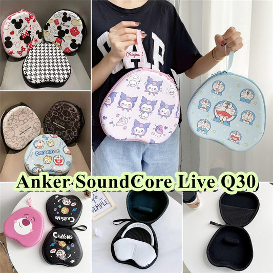 For Anker SoundCore Live Q30 Headphone Case Cartoon Creative Patterns Headset Earpads Storage Bag Casing Box