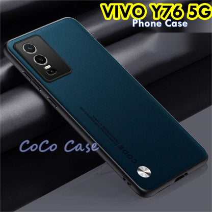 For VIVO Y76 5G Cover Silicone Professional Full Case Classic Simple Solid Color Phone Case Cover sweatproof