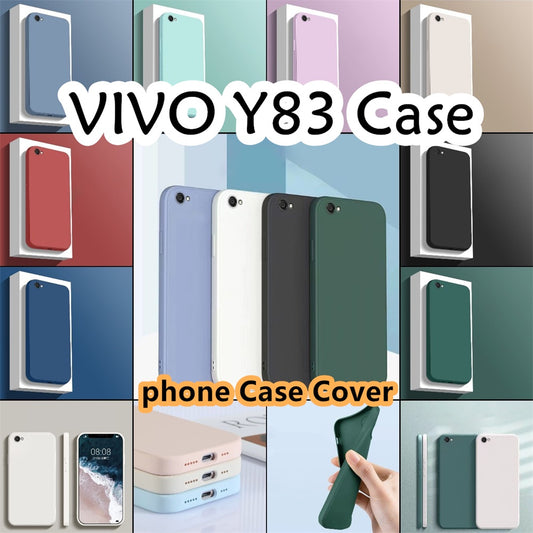 For VIVO Y83 Cover Drop and wear resistant Silicone Full Case Classic Simple Solid Color Phone Case Cover