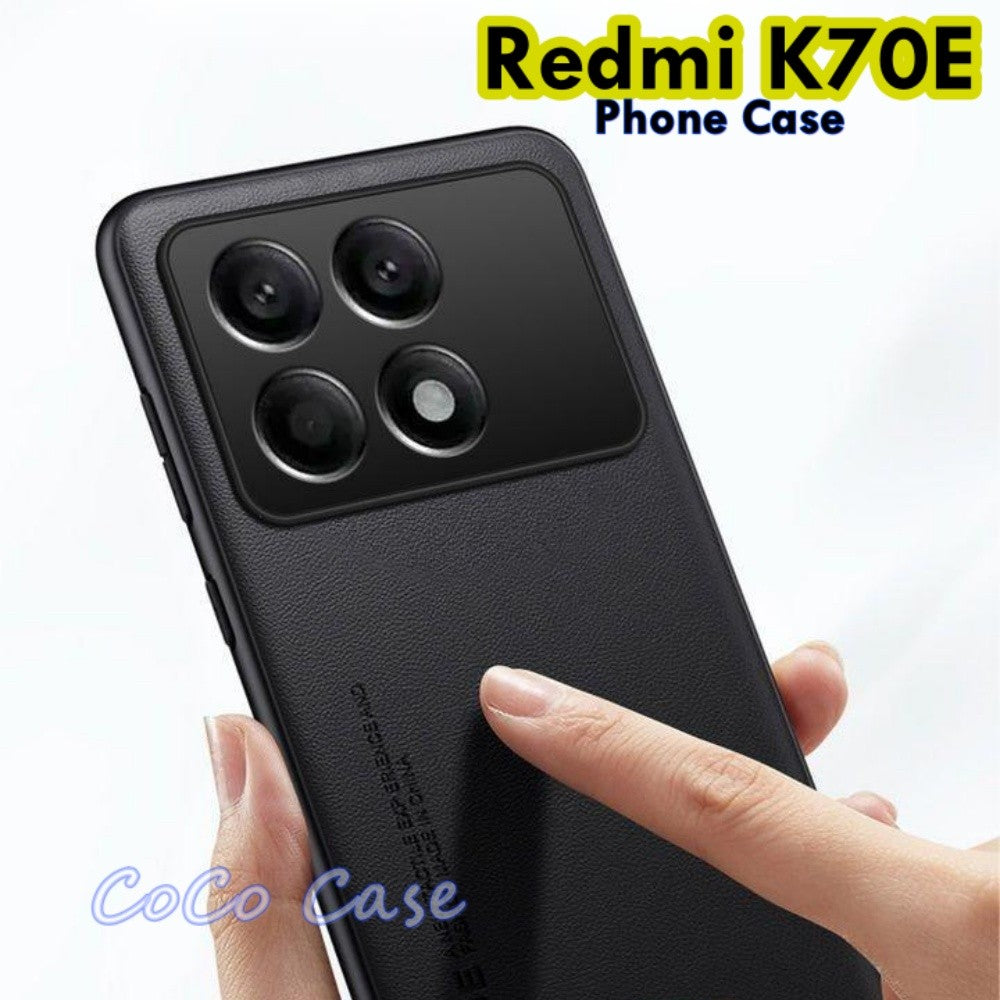 For Redmi K70E Cover Silicone Professional Full Case Classic Simple Solid Color Phone Case Cover sweatproof
