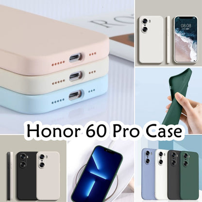 For Honor 60 Pro Cover Drop and wear resistant Silicone Full Case Classic Simple Solid Color Phone Case Cover