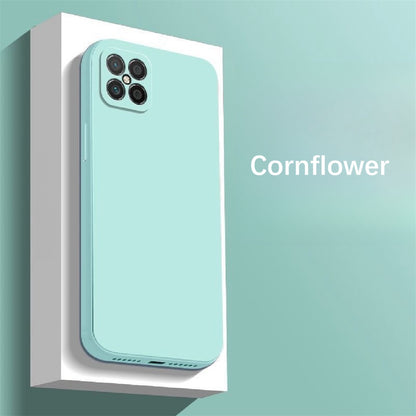 For Huawei Nova 8 SE Cover Drop and wear resistant Silicone Full Case Classic Simple Solid Color Phone Case Cover