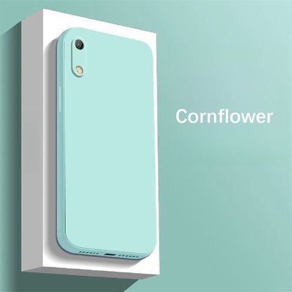 For Huawei Play 8A Cover Drop and wear resistant Silicone Full Case Classic Simple Solid Color Phone Case Cover