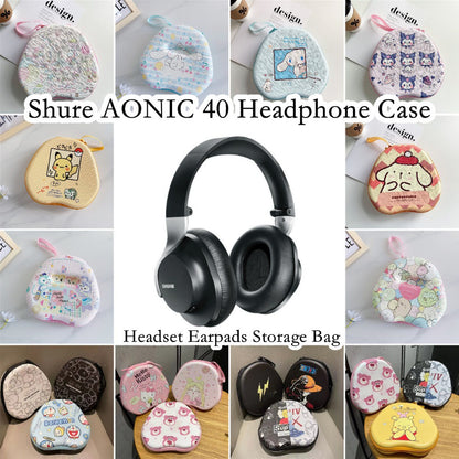 For Shure AONIC 40 Headphone Case Cartoon Creative Patterns Headset Earpads Storage Bag Casing Box