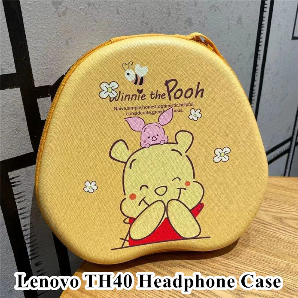 For Lenovo TH40 Headphone Case Cartoon Creative Patterns Headset Earpads Storage Bag Casing Box