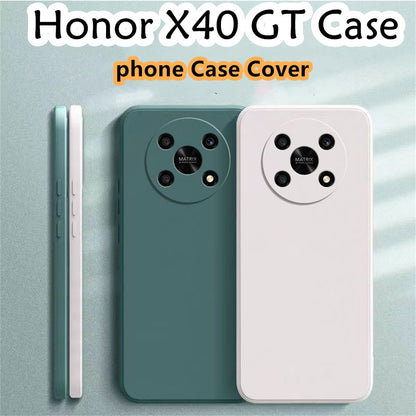 For Honor X40 GT Cover Drop and wear resistant Silicone Full Case Classic Simple Solid Color Phone Case Cover