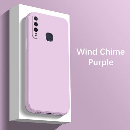 For VIVO Z5X Cover Drop and wear resistant Silicone Full Case Classic Simple Solid Color Phone Case Cover