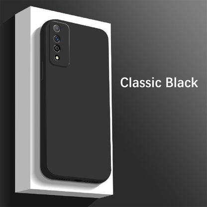 For Honor Play 4T Pro Cover Drop and wear resistant Silicone Full Case Classic Simple Solid Color Phone Case Cover