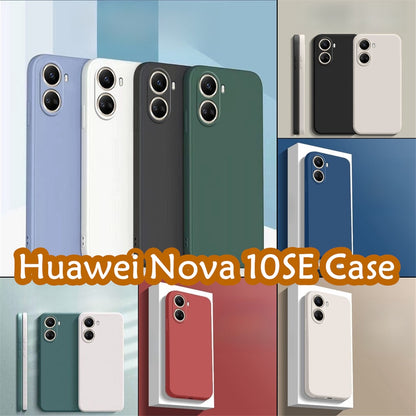 For Huawei Nova 10SE Cover Drop and wear resistant Silicone Full Case Classic Simple Solid Color Phone Case Cover