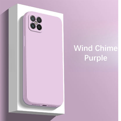 For Huawei Nova 8 SE Cover Drop and wear resistant Silicone Full Case Classic Simple Solid Color Phone Case Cover