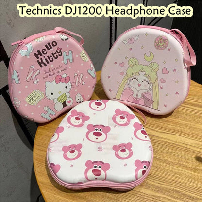 For Technics DJ1200 Headphone Case Cartoon Creative Patterns Headset Earpads Storage Bag Casing Box