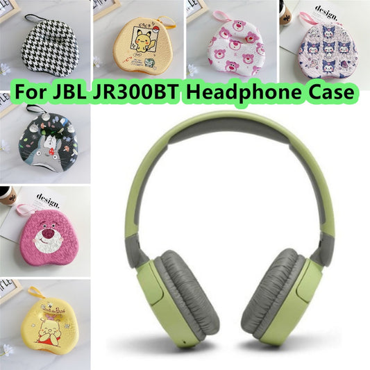 For JBL JR300BT Headphone Case Cartoon Creative Patterns Headset Earpads Storage Bag Casing Box