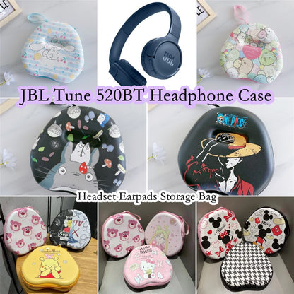 For JBL TUNE 520BT Headphone Case Cartoon Creative Patterns Headset Earpads Storage Bag Casing Box