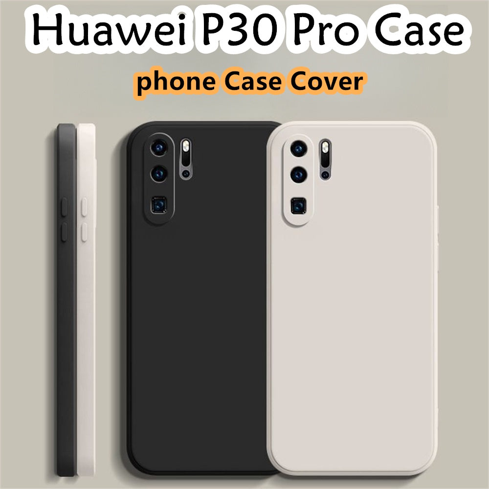 For Huawei P30 Pro Cover Drop and wear resistant Silicone Full Case Classic Simple Solid Color Phone Case Cover