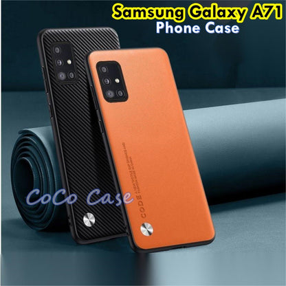 For Samsung Galaxy A71 Cover Silicone Professional Full Case Classic Simple Solid Color Phone Case Cover sweatproof