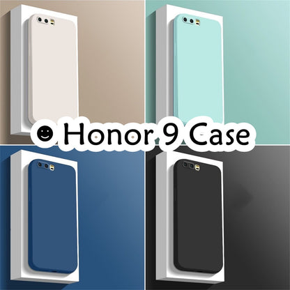 For Honor 9 Cover Drop and wear resistant Silicone Full Case Classic Simple Solid Color Phone Case Cover