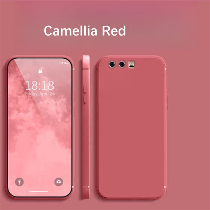 For Huawei P10 Cover Drop and wear resistant Silicone Full Case Classic Simple Solid Color Phone Case Cover