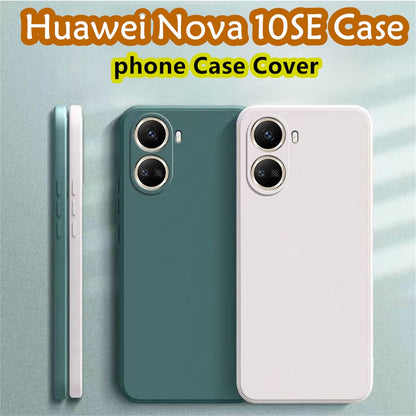 For Huawei Nova 10SE Cover Drop and wear resistant Silicone Full Case Classic Simple Solid Color Phone Case Cover