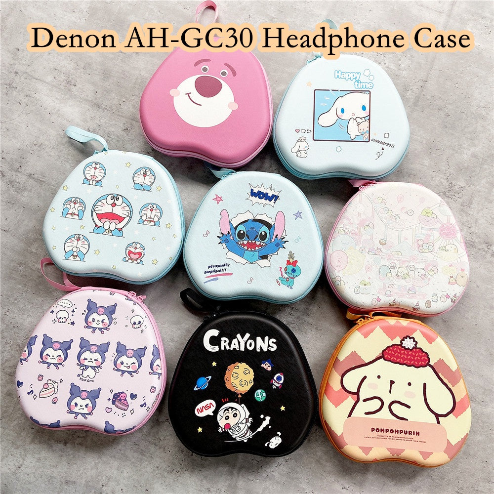 For Denon AH-GC30 Headphone Case Cartoon Creative Patterns Headset Earpads Storage Bag Casing Box