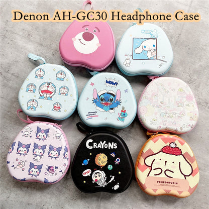 For Denon AH-GC30 Headphone Case Cartoon Creative Patterns Headset Earpads Storage Bag Casing Box