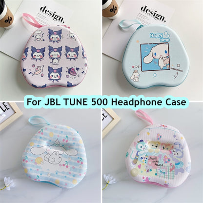 For JBL TUNE 500 Headphone Case Cartoon Creative Patterns Headset Earpads Storage Bag Casing Box