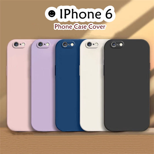 For IPhone 6 Cover Drop and wear resistant Silicone Full Case Classic Simple Solid Color Phone Case Cover