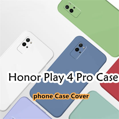 For Honor Play 4 Pro Cover Drop and wear resistant Silicone Full Case Classic Simple Solid Color Phone Case Cover