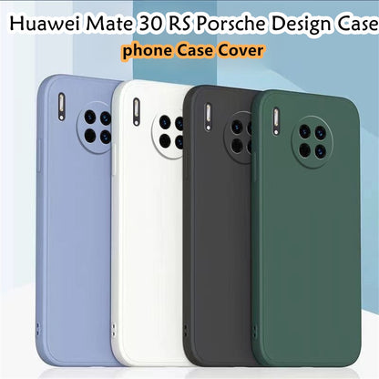 For Huawei Mate 30 RS Cover Drop and wear resistant Silicone Full Case Classic Simple Solid Color Phone Case Cover