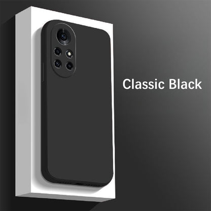 For Huawei Nova 8 Cover Drop and wear resistant Silicone Full Case Classic Simple Solid Color Phone Case Cover