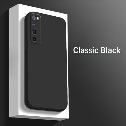 For Huawei Nova 7 Pro Cover Drop and wear resistant Silicone Full Case Classic Simple Solid Color Phone Case Cover