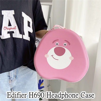 For Edifier H690 Headphone Case Cartoon Creative Patterns Headset Earpads Storage Bag Casing Box