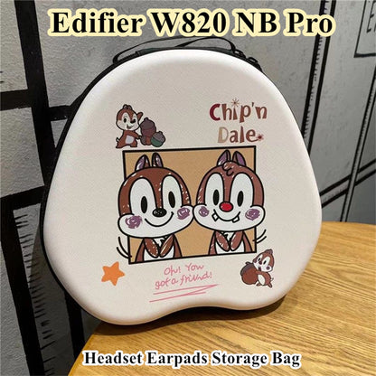 For Edifier W820 NB Pro Headphone Case Cartoon Creative Patterns Headset Earpads Storage Bag Casing Box