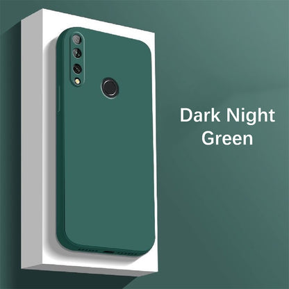 For Honor 20i Cover Drop and wear resistant Silicone Full Case Classic Simple Solid Color Phone Case Cover