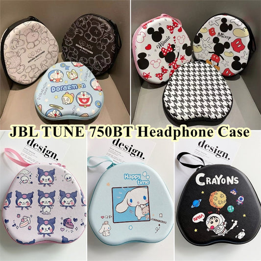 For JBL TUNE 750BT Headphone Case Cartoon Creative Patterns Headset Earpads Storage Bag Casing Box