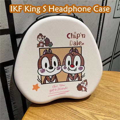 For IKF King S Headphone Case Cartoon Creative Patterns Headset Earpads Storage Bag Casing Box