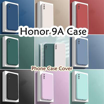 For Honor 9A Cover Drop and wear resistant Silicone Full Case Classic Simple Solid Color Phone Case Cover