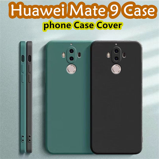 For Huawei Mate 9 Cover Drop and wear resistant Silicone Full Case Classic Simple Solid Color Phone Case Cover