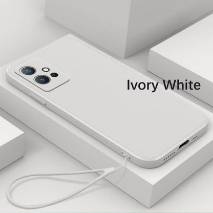 For VIVO Y75 5G Cover Drop and wear resistant Silicone Full Case Classic Simple Solid Color Phone Case Cover