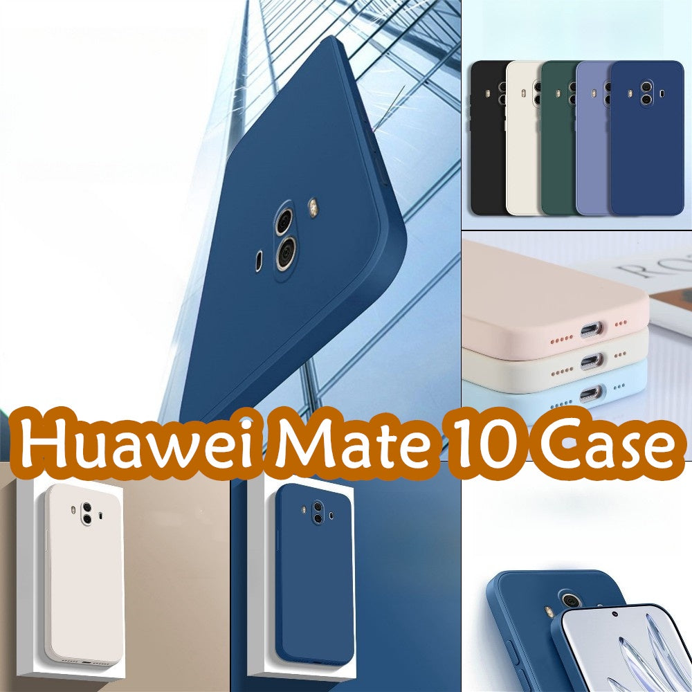 For Huawei Mate 10 Cover Drop and wear resistant Silicone Full Case Classic Simple Solid Color Phone Case Cover
