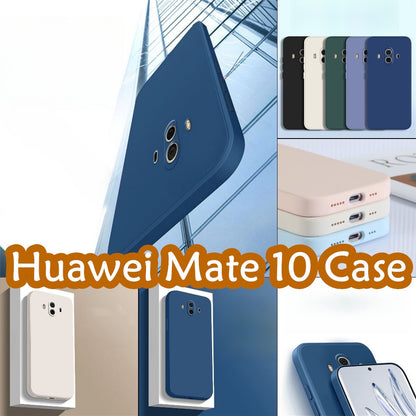 For Huawei Mate 10 Cover Drop and wear resistant Silicone Full Case Classic Simple Solid Color Phone Case Cover